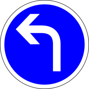 left turn sign